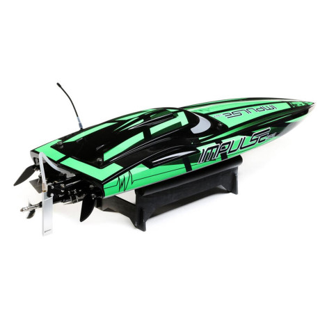 Pro Boat Impulse 32" Deep-V RTR Brushless Boat (Black/Green) w/2.4GHz Radio & SMART
