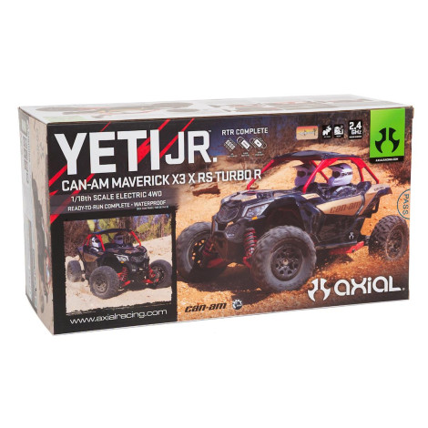 Axial Yeti Jr. Can-Am Maverick X3 1/18 RTR 4WD Electric Rock Racer Buggy w/2.4GHz Radio, Battery & Charger Axial Yeti Jr. Can-Am Maverick X3 1/18 RTR 4WD Electric Rock Racer Buggy w/2.4GHz Radio, Battery & Charger