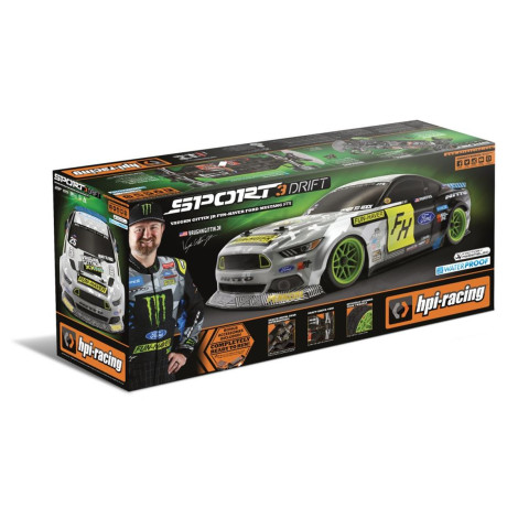 HPI Sport 3 Drift VGJR "Fun Haver" Ford Mustang 1/10 RTR 4WD Drift Car (V2) w/2.4GHz Radio, 7.2V Battery & Charger HPI Sport 3 Drift VGJR "Fun Haver" Ford Mustang 1/10 RTR 4WD Drift Car (V2) w/2.4GHz Radio, 7.2V Battery & Charger