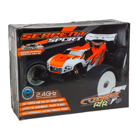 Serpent S811T-E "Cobra E" RTR 1/8 4WD Electric Truggy (Orange) w/2.4GHz Radio Serpent S811T-E "Cobra E" RTR 1/8 4WD Electric Truggy (Orange) w/2.4GHz Radio