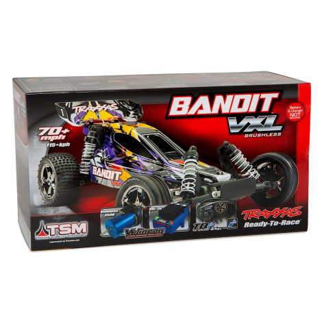 Traxxas Bandit VXL Brushless 1/10 RTR 2WD Buggy (Purple) w/TQi 2.4GHz Radio & TSM Traxxas Bandit VXL Brushless 1/10 RTR 2WD Buggy (Purple) w/TQi 2.4GHz Radio & TSM