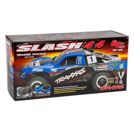 Traxxas Slash 4X4 VXL Brushless 1/10 4WD RTR Short Course Truck (Red) w/TQi & TSM Traxxas Slash 4X4 VXL Brushless 1/10 4WD RTR Short Course Truck (Red) w/TQi & TSM