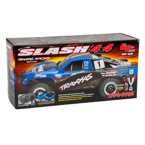 Traxxas Slash 4X4 VXL Brushless 1/10 4WD RTR Short Course Truck (Fox) w/TQi & TSM Traxxas Slash 4X4 VXL Brushless 1/10 4WD RTR Short Course Truck (Fox) w/TQi & TSM