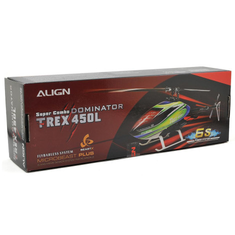 Align T-Rex 450L Dominator 6S Super Combo Heli Kit w/MicroBeast, ESC, Motor, Servos & CF Blades Align T-Rex 450L Dominator 6S Super Combo Heli Kit w/MicroBeast, ESC, Motor, Servos & CF Blades