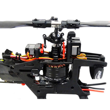 SAB Goblin Fireball Electric Helicopter Kit Super Combo w/ Motor, Blades, 4 Servos, & ESC